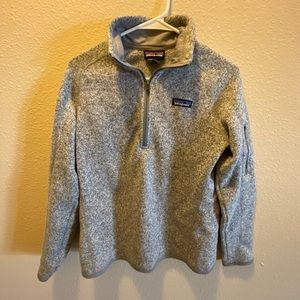 Patagonia Heather Grey Quarter Zip